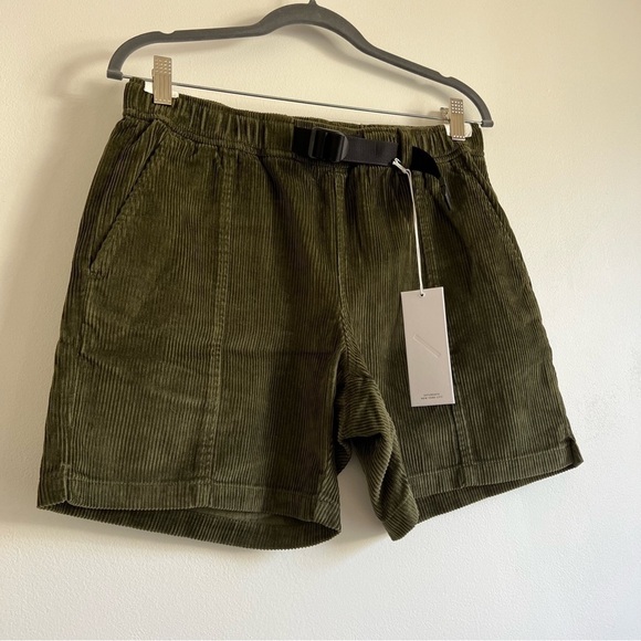 Saturdays NYC Joby Cord Short in Army Green - Picture 5 of 14